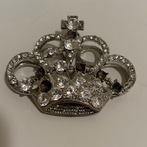 Rhinestone Crown Pendant